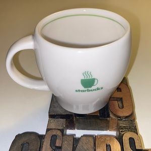 🆕☕️🧜‍♀️STARBUCKS Barista 2003 ‘Abbey II’ 7.5 oz. Expresso Mug
